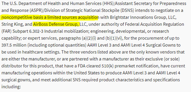 HHS Level 3 Gown Solicitation