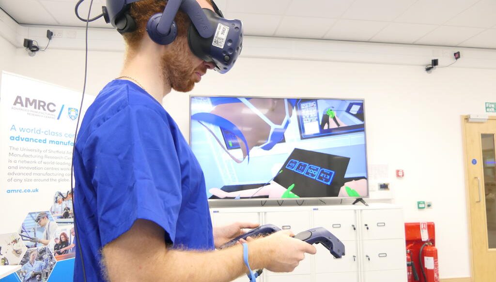 A VR digital twin demonstrated at the AMRC’s Digital Operating Theatre