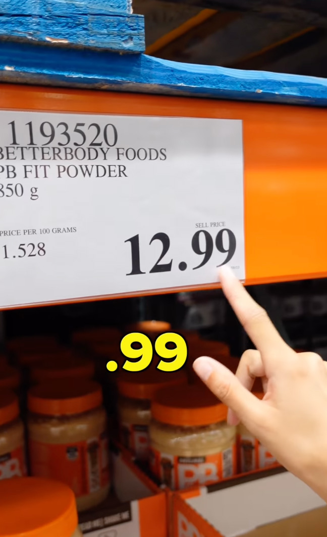 The money blogger said to check the price tags as they contain value information