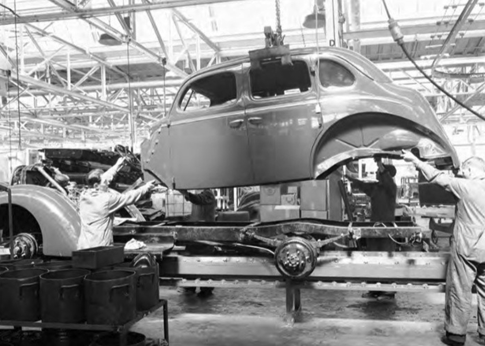 ford plant station square burnaby 1938 car assembly