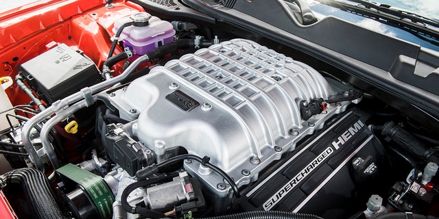 The Supercharged 6.2-liter Hellcat V8 is currently available in several models with up to 807 hp.