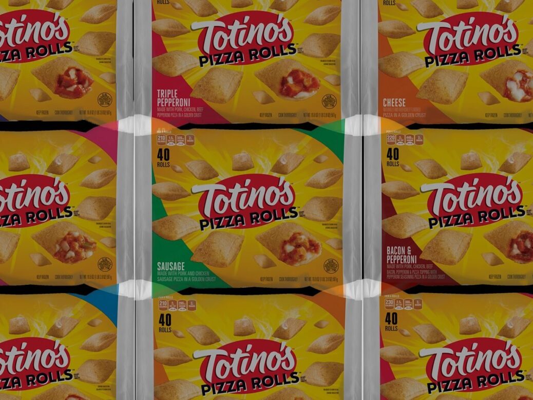 Totino's Pizza Rolls on display