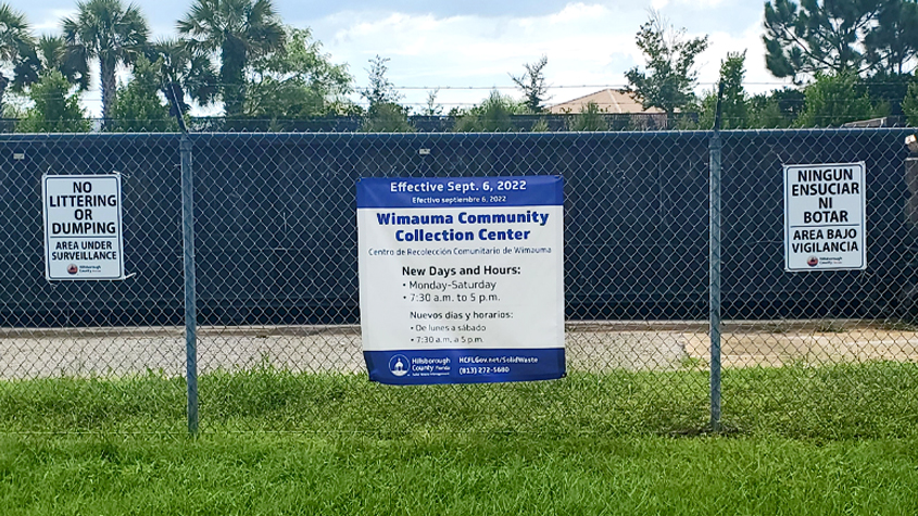 Wimauma solid waste collection