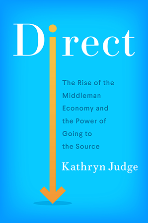 Direct book cover - blue background with white and black letters