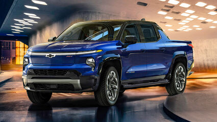 A 2024 Chevy Silverado EV, part of the growing line of GM electric vehicles.