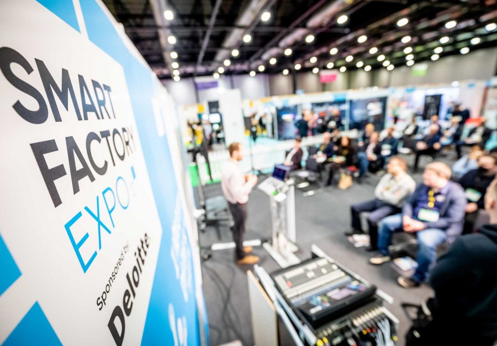A look inside a Smart Factory Expo Solution Theatre from the 2021 event. 