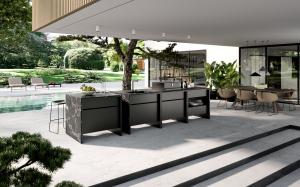 minotticucine and MAISTRI brands are an authentic expression of luxury kitchen design, showcasing the exquisite artistry and high-quality craftsmanship each brand is known for.