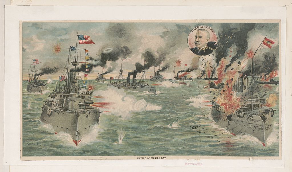 The Battle of Manila Bay. (Image: Library of Congress)