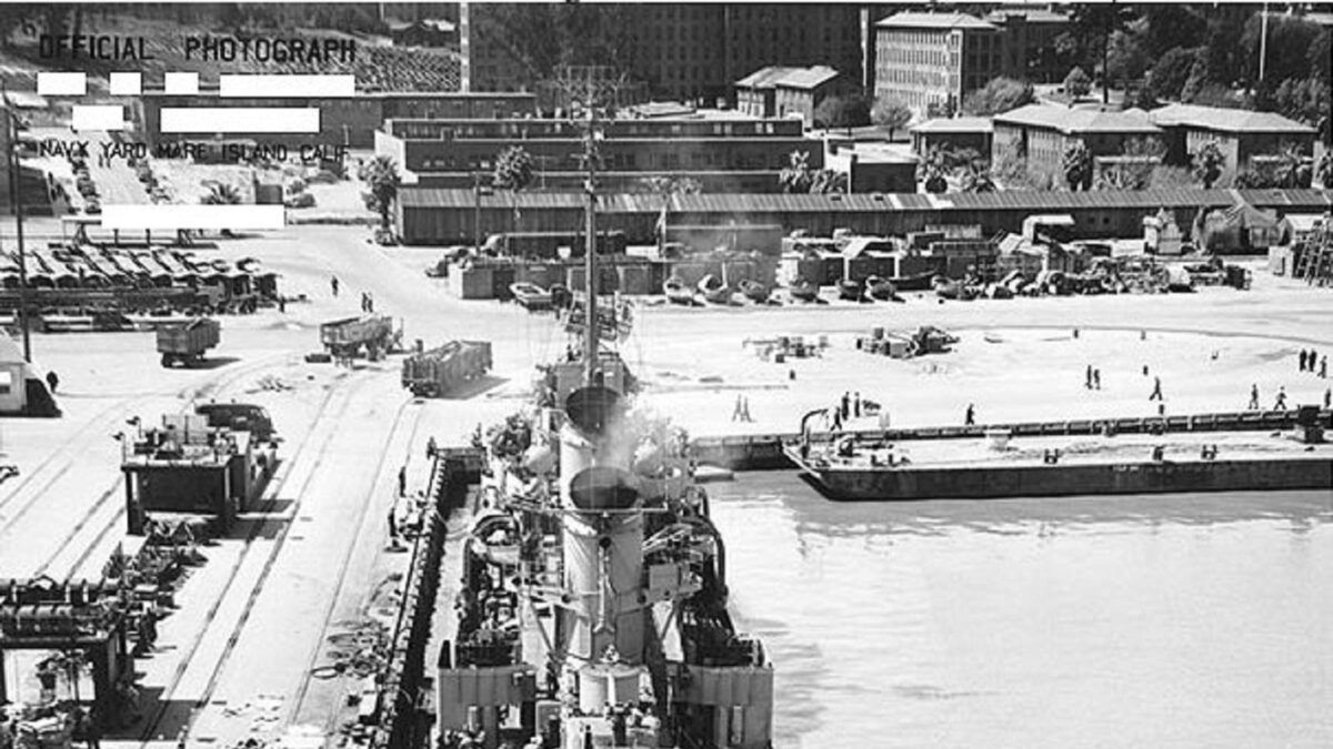 Mare Island Naval Shipyard during the period of Commandant Lopez's command. (Photo: U.S. Navy/National Park Service)