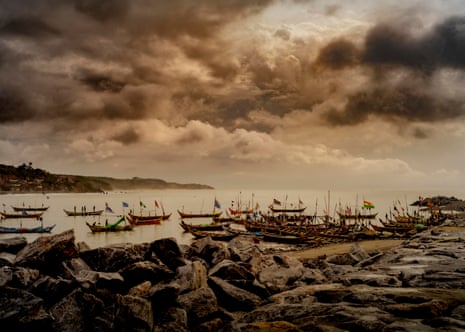 Fishing boats at Cape Coast