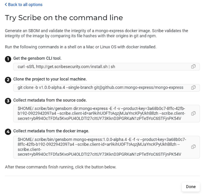 product showcase scribe security