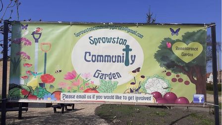 Sprowston community garden is located in the grounds of Sprowston Methodist Church