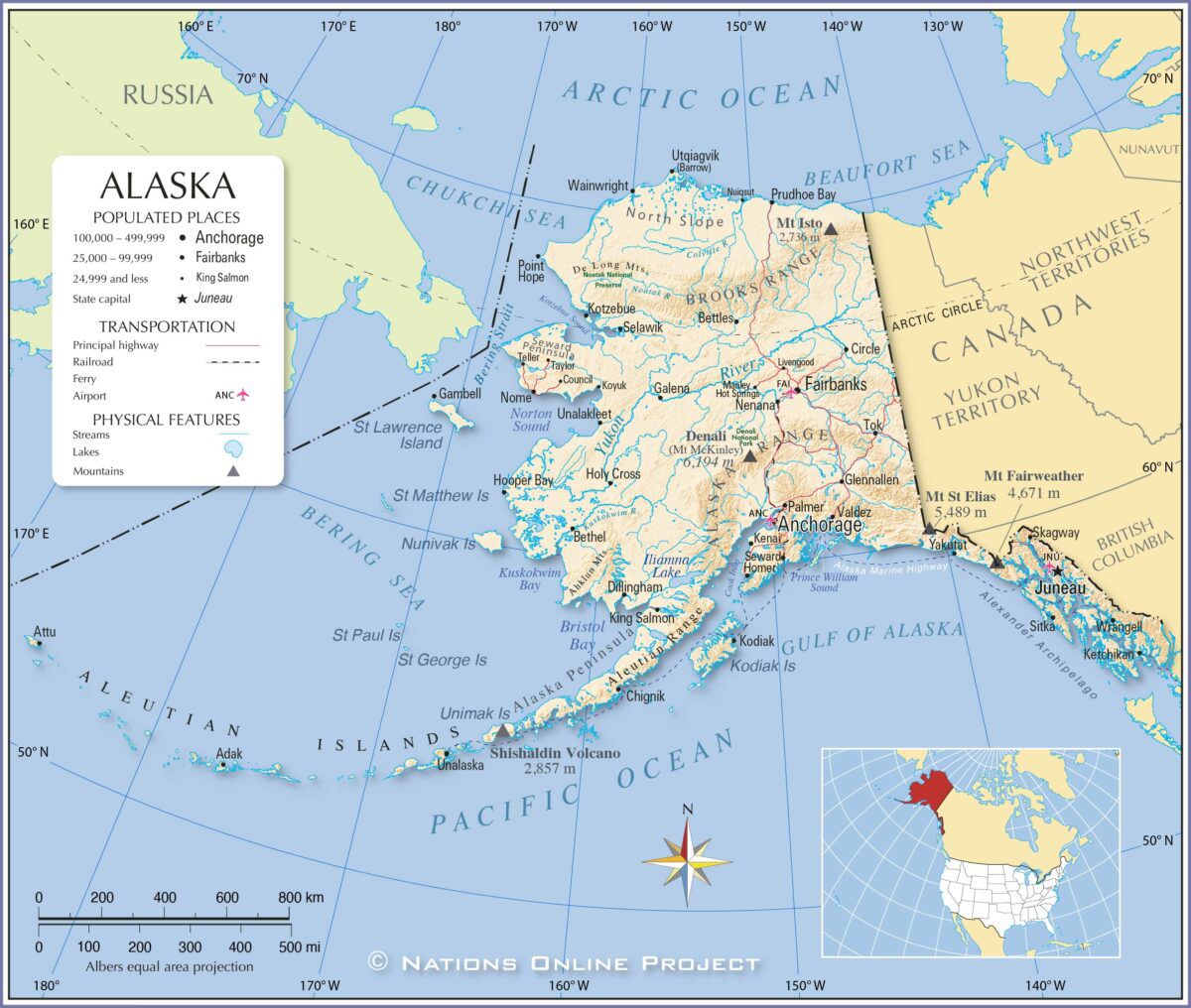 Map of Alaska. (Image: nationsonline.org)