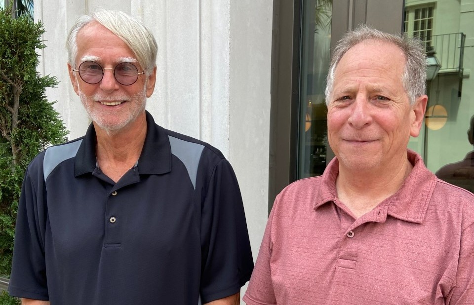 Co-founders Juerg Gege, executive partner, and Frank Szewczyk, managing partner, of the International Forwarding Academy plan to deliver their services across the country. (Photo/Jenny Peterson)