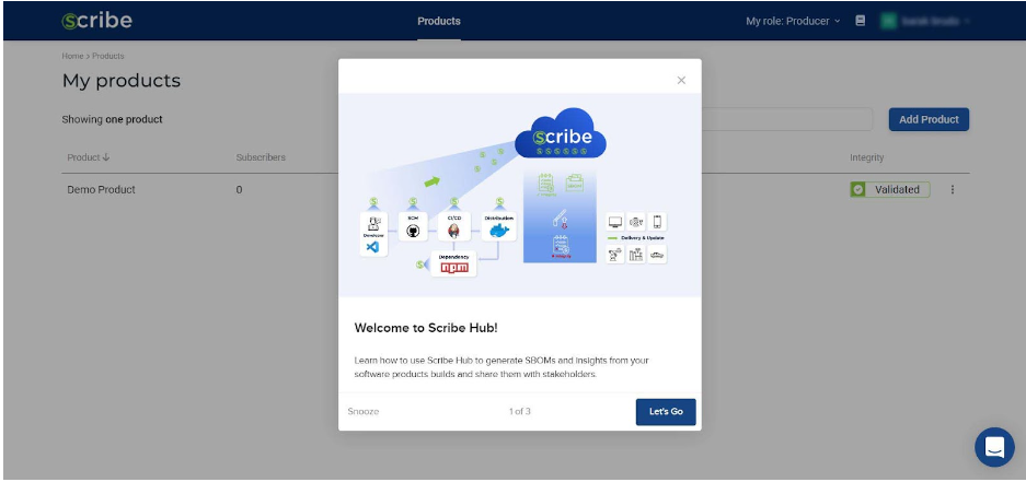 product showcase scribe security